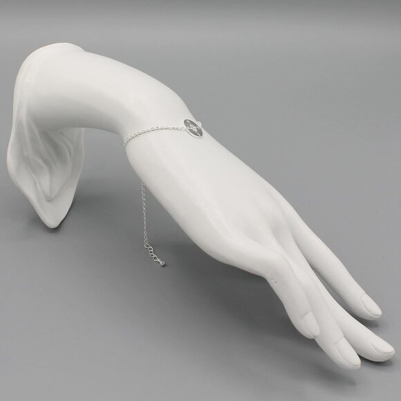 Compass travel adventure silver tone bracelet - Picture 4 of 5